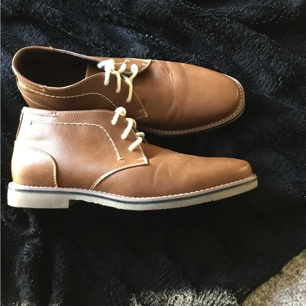 Sonoma Men’s Ledger Size 8 Chukka Boots Brown Lace Up Comfort Casual Shoes